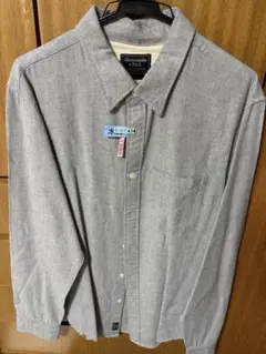 Abercrombie & Fitch グレー長袖シャツ XL