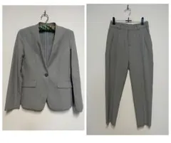 エニィスィス ノーカラージャケット (M)パンツ (S)スーツ セットアップ