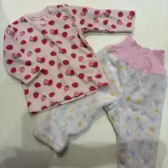 ベビー　キッズ パジャマ 90cm いちご　腹巻きパンツ