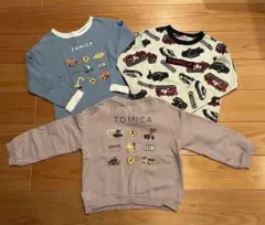 トミカ110cm トレーナー&カットソー まとめ売り4点