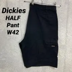 ディッキーズ　ブラックハーフパンツ　ショーツ　チノパン　ビックサイズ　W42