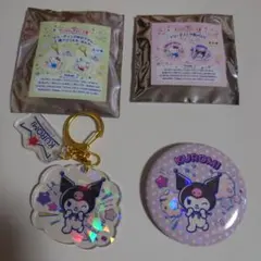 サンリオキャラクター大賞　クロミ　アクリルキーホルダー　缶バッジ