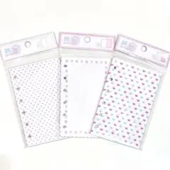 セットB★ メリング A7 シール台紙　リフィル ３種類　※厚紙補強無し