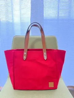 カワニシカバン コマメ レッド ミニボストン - メルカリ