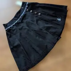 タグ付き未使用　アクシーズファム　ブラックキュロット レース付き