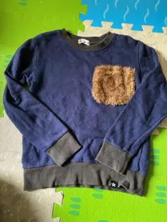 ブランシェス　トレーナー　120 ブルーブラウン