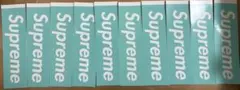 10枚 supreme tiffany box logo ステッカー