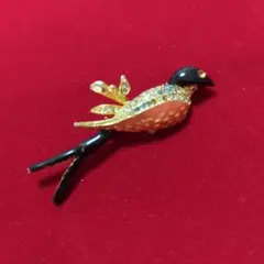 鳥ブローチ　破損あり