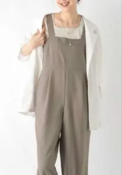 グローバルワーク マチネライン サロペット