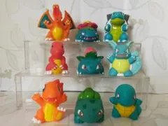 ポケモンキッズ　指人形　初代　御三家　進化9体セット 1996〜1997年製
