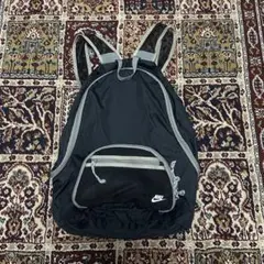 00s NIKE バッグパック リュック 黒 ナイロン メッシュ Y2Kのサムネイル