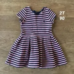 Polo Ralph Lauren 半袖ワンピース ストライプ 2T 90