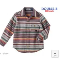 ダブルB チェックシャツ 80