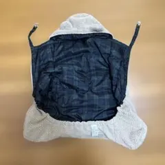 美品◆クロスプラス・ハグウォーマー ダウンワンタッチケープ　抱っこ紐カバークマ耳