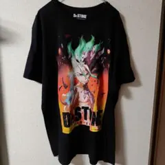 Dr.STONE ブラック Tシャツ XL