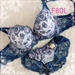 【F80】ブラショーツセット♥️ネイビー グロリアスローズガーデン ☆2417