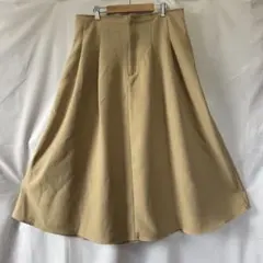 GU ジーユー フレアパンツ ベージュ 3XL 大きいサイズ