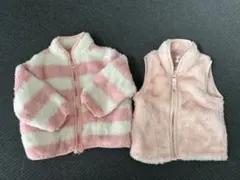 【良品】西松屋 ベビーアウター ベスト 80サイズ 2点セット