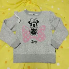 ミニーマウス プリント グレー トレーナー