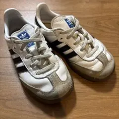 adidas Samba キッズスニーカー ホワイト/ブラック　16cm