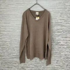 ズーティー LL Vネックニット ベージュ 新品タグ付き　シンプル　カジュアル