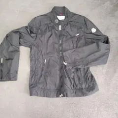 【美品】モンクレール　ナイロンジャケット　ブルゾン　ライダース　黒