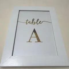 【A〜Tまで20席分】　テーブルナンバー　フレームセット