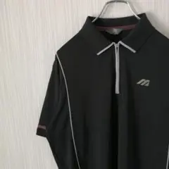 MIZUNO　ミズノ　ポロシャツ　半袖　ハーフジップ　メンズ