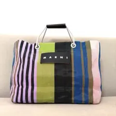 MARNI フラワーカフェ ストライプバッグ mar006 - メルカリ