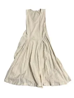 earth music&ecology Vネック ワンピース ベージュ F