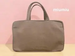 Miu Miu ミュウミュウ ナイロン ボストンバッグ トートバッグ ブラウン系のサムネイル