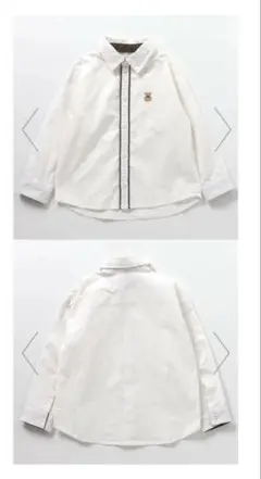 アプレレクール　フォーマルシャツ(110、タイニーベア)