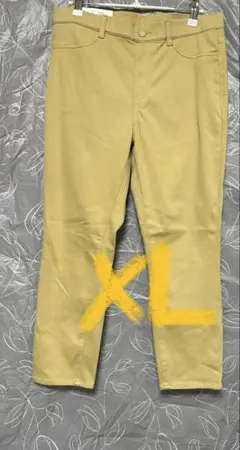 UNIQLO ユニクロ ウルトラストレッチクロップドレギンスパンツXLイエロー