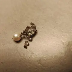 ⚪︎CHANEL シャネル ロゴ イヤリング シルバー 925 片耳 CHANEL シャネル イヤリング サークル ロゴ ヴィンテージ