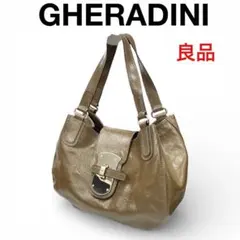 【GHERADINI】レザートートバッグ★ショルダーバッグ★保存袋★良品！
