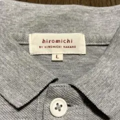hiromichi by ヒロミチナカノ グレー ポロシャツ Lサイズ 猫刺繍のサムネイル