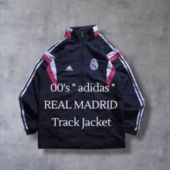 adidas アディダス レアルマドリード ナイロントラックジャケット刺繍ロゴ