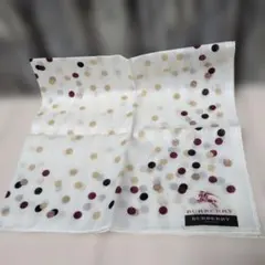 BURBERRY ドット柄 ハンカチ50×50新品未使用
