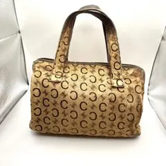 ミ*ル様 セリーヌ Mono Macadam ハンドバッグ 27cm 黒 タン - メルカリ