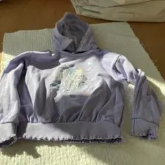 ユニコーン刺繍 薄紫色 トレーナー