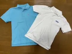 エルエルビーン　ポロシャツ　ホワイト&水色　2枚セット