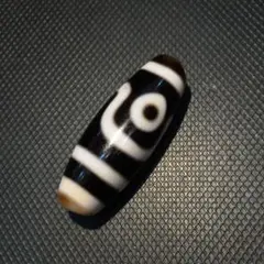 一点のみ】dZi beadsジービーズ 西蔵 上肯 藏伝牙黄 金剛虎牙二眼天珠