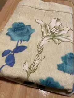 花柄バスタオル　大判　綿100%