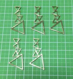 紫乃@プロフ必読様 専用です！　三角形 ハンドメイドパーツ（5個）