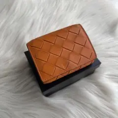 ボッテガヴェネタ イントレチャート コンパクトウォレット 三つ折り財布 オレンジ