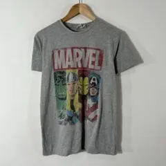 MARVEL コミック 公式 半袖Tシャツ アベンジャーズ アメコミ グレー L