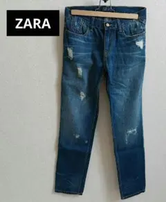 ZARAザラ　Z1975デニム　ダメージデニム　32　ダメージ加工デニムパンツ