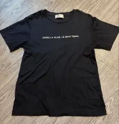 OPAQUE.CLIP ロゴプリント 半袖Tシャツ ブラックのサムネイル