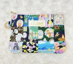 22ファブリック ユキエモン新柄ポーチネイビー