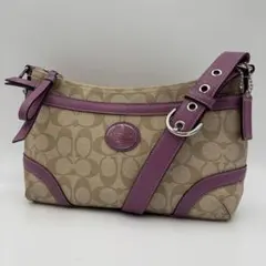 COACH コーチ ショルダーバッグ シグネチャー　レザー 2way 18924